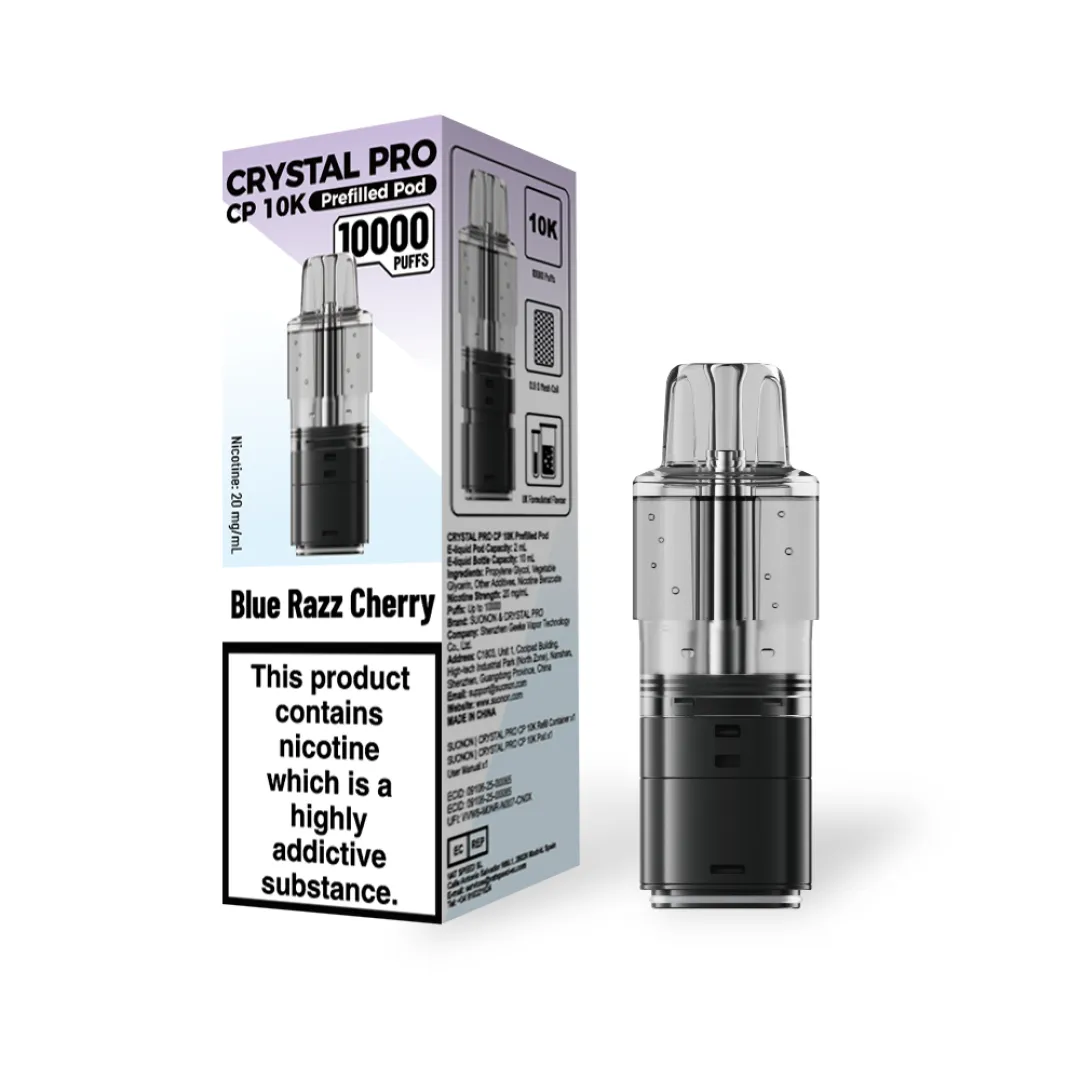 Crystal Pro CP 10K Prefilled Refill Pods | Only £6.49 | Any 3 for £18