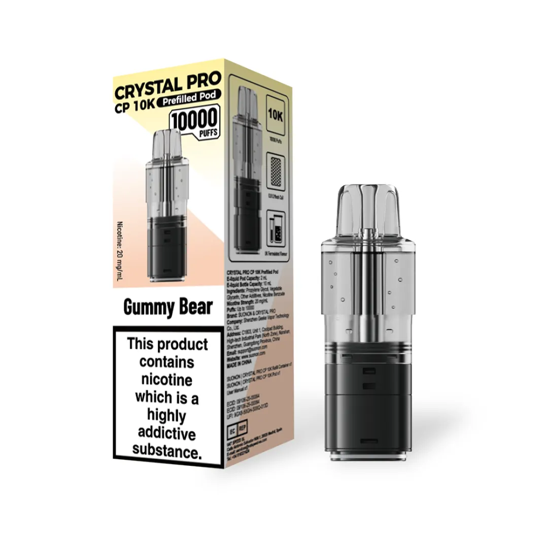 Crystal Pro CP 10K Prefilled Refill Pods | Only £6.49 | Any 3 for £18
