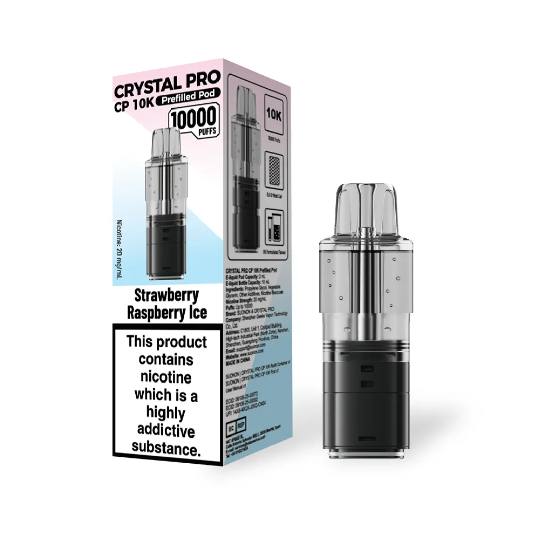 Crystal Pro CP 10K Prefilled Refill Pods | Only £6.49 | Any 3 for £18