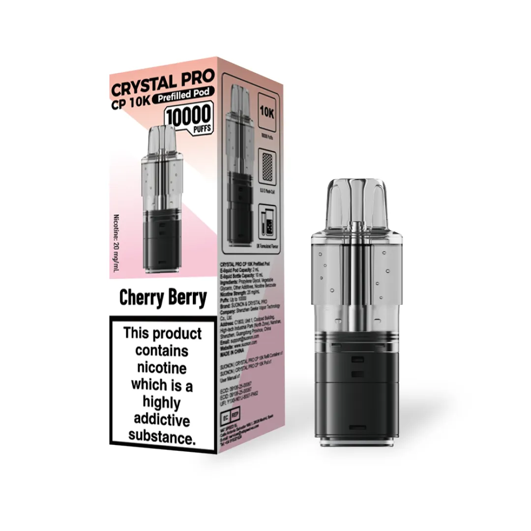 Crystal Pro CP 10K Prefilled Refill Pods | Only £6.49 | Any 3 for £18