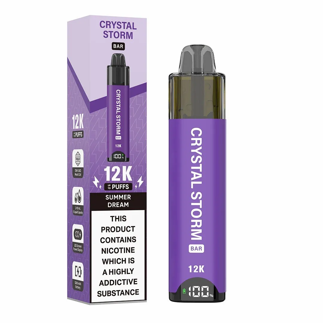 Crystal Storm 12K Puffs Prefilled Pod Kit | Only £7.99 | Any 3 for £21