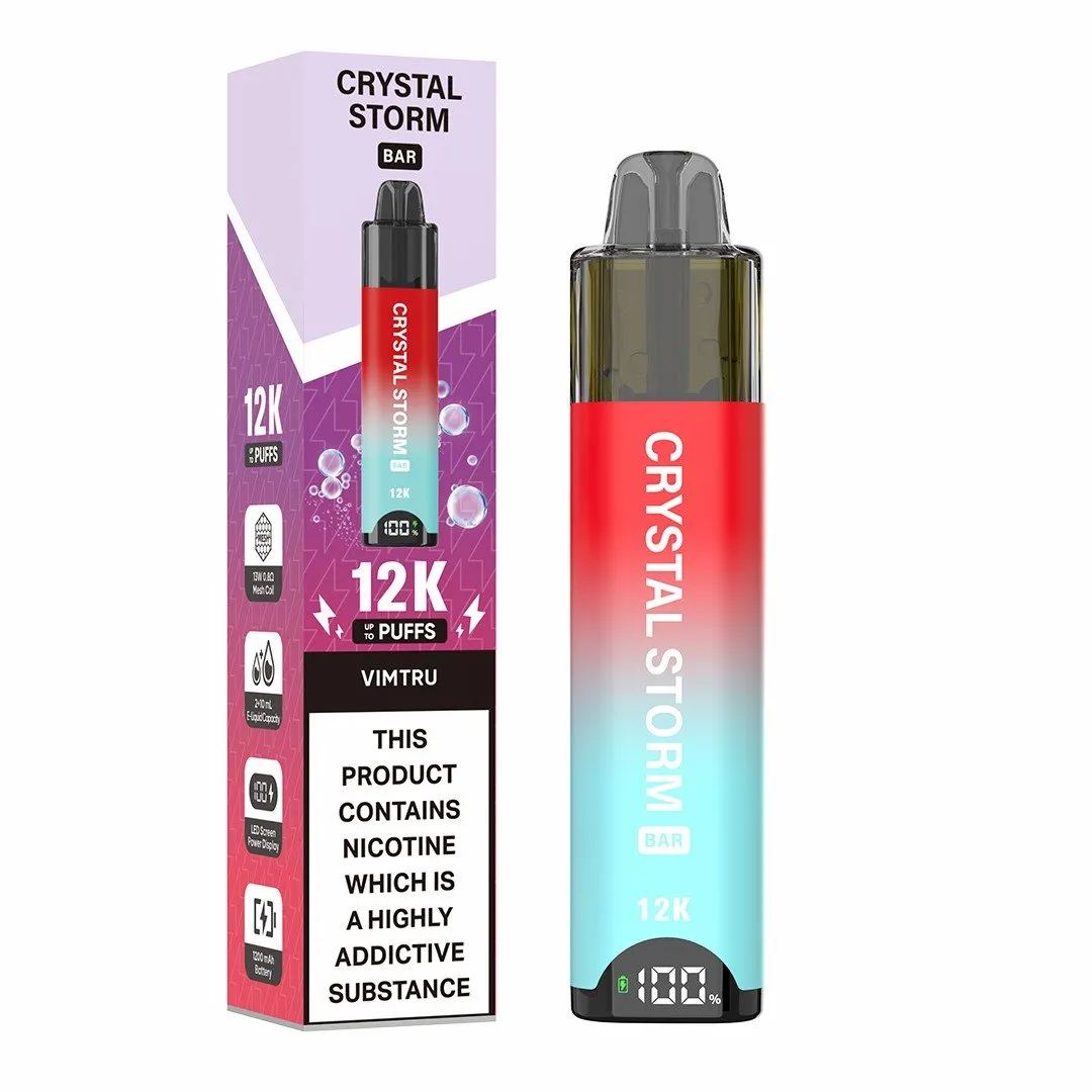 Crystal Storm 12K Puffs Prefilled Pod Kit | Only £7.99 | Any 3 for £21