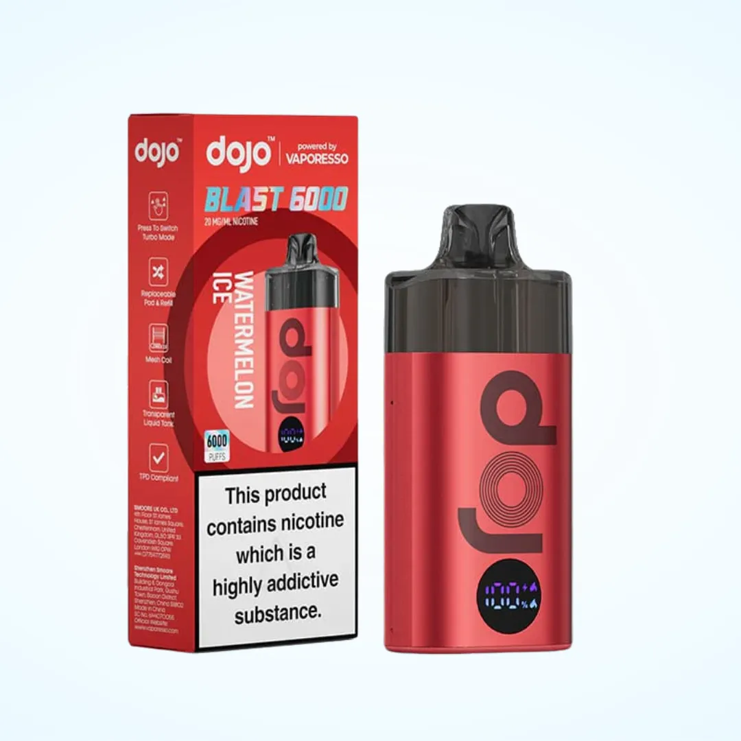 Vaporesso Dojo Blast 6000 Puffs Prefilled Pod Vape Kit | Only £7.99 | Any 3 for £22