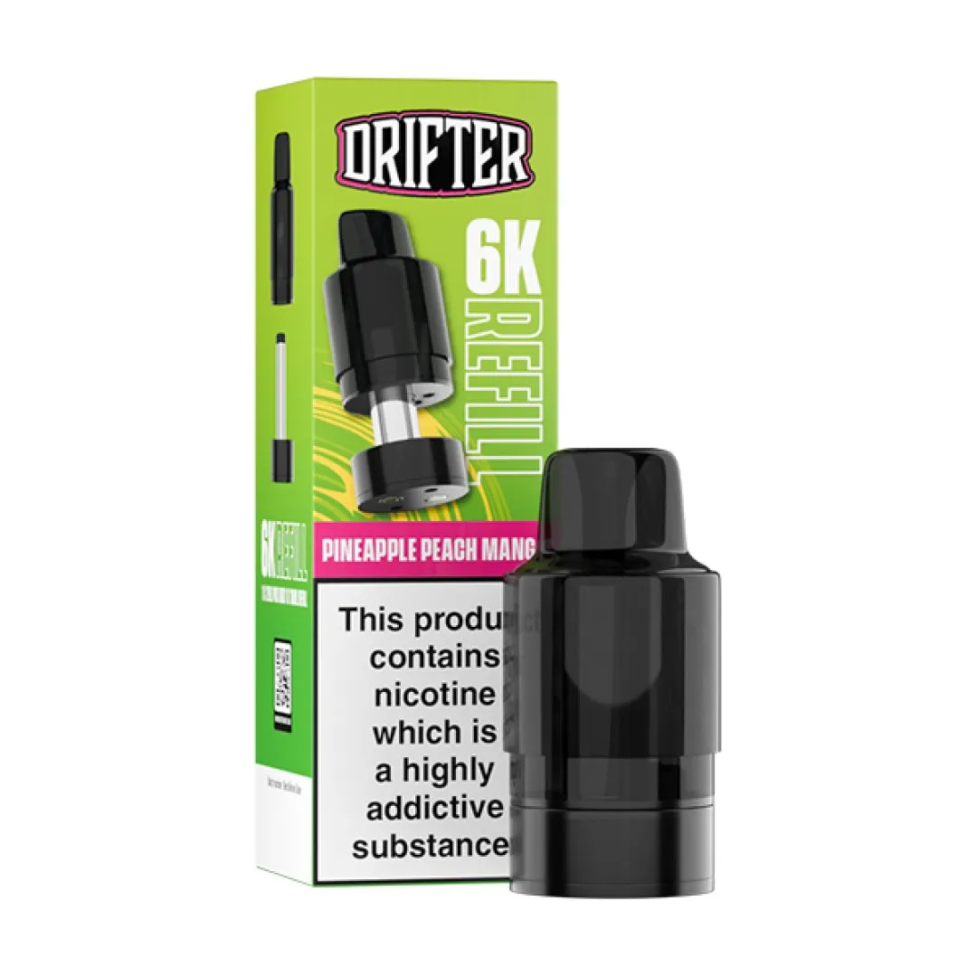 Drifter Bar 6000 Puffs Prefilled Refill Pods | Only £3.49 | Any 3 for £9