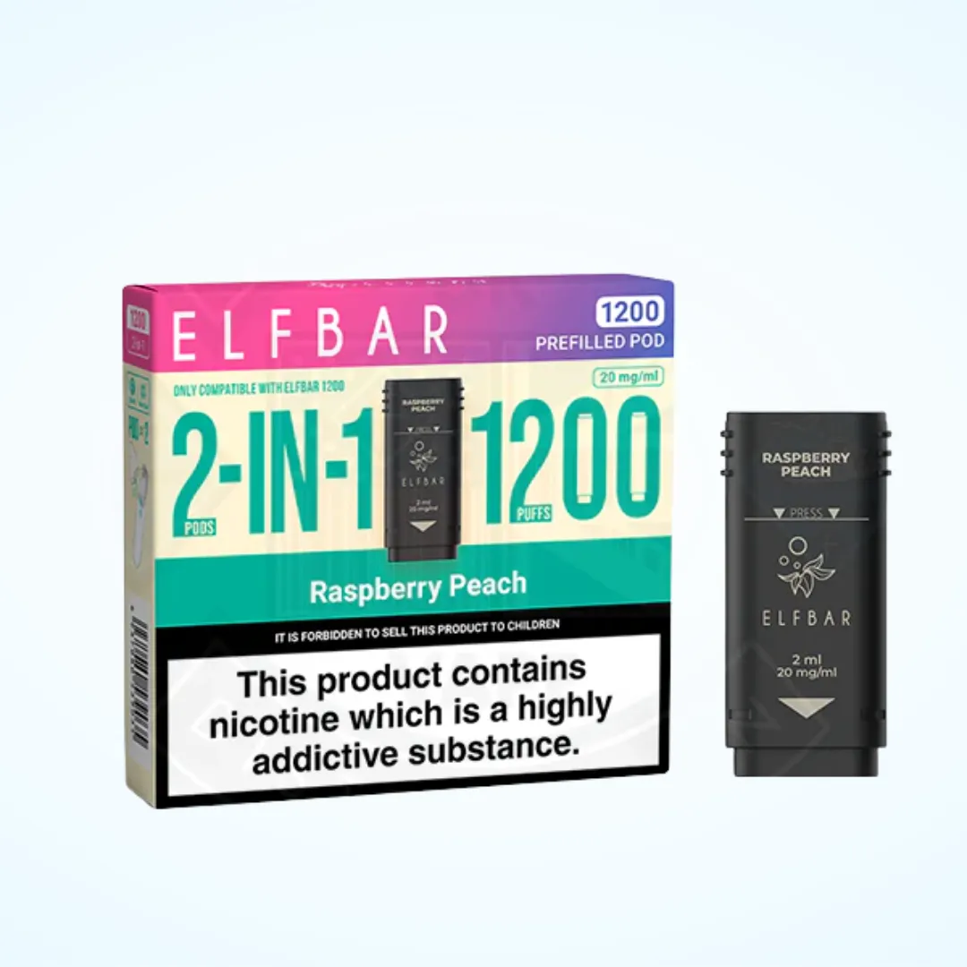 Elf Bar 1200 Prefilled Vape Pods | Only £4.99 | Any 3 for £12
