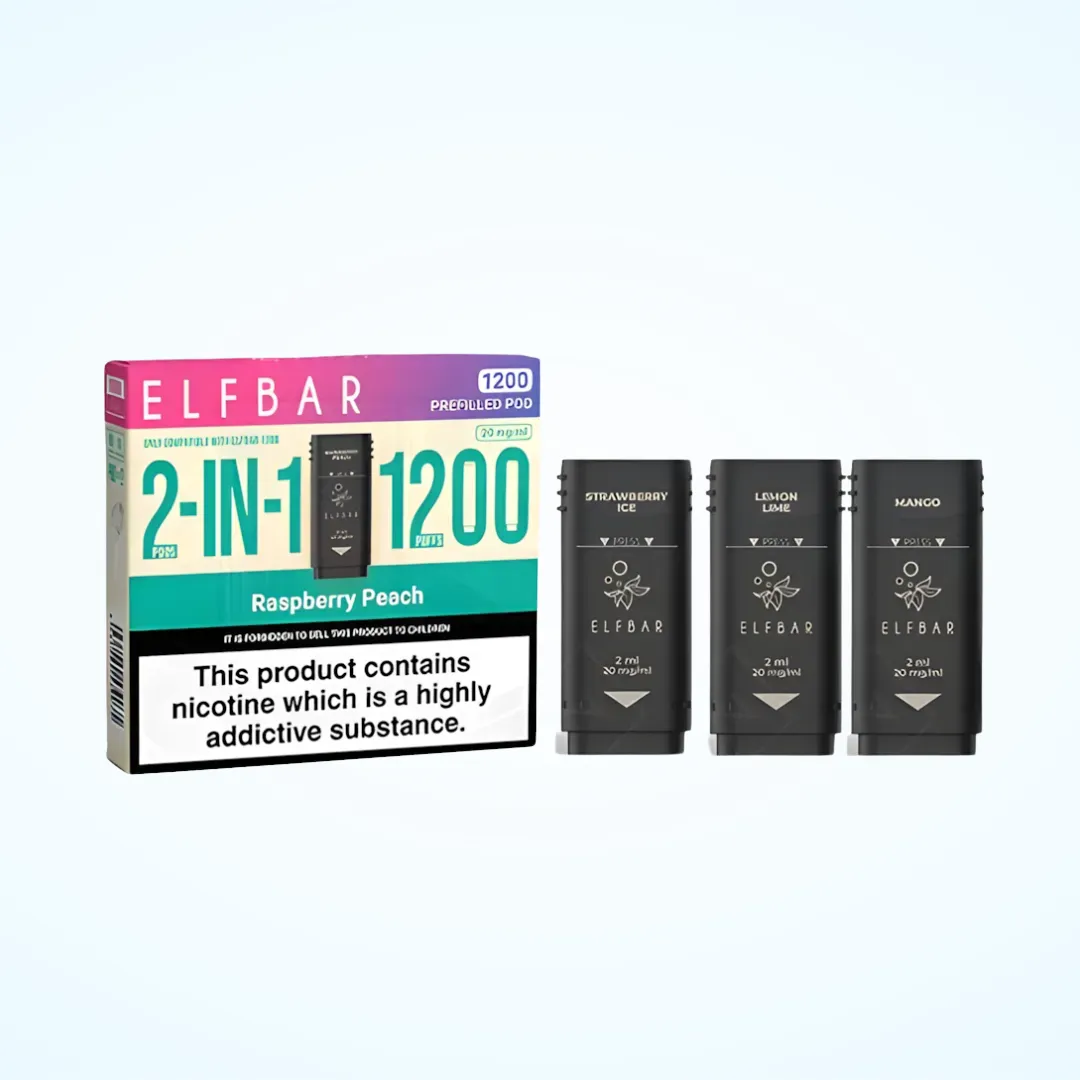 Elf Bar 1200 Prefilled Vape Pods | Only £4.99 | Any 3 for £12