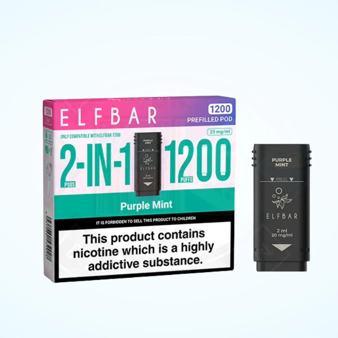 Elf Bar 1200 Prefilled Vape Pods | Only £4.99 | Any 3 for £12