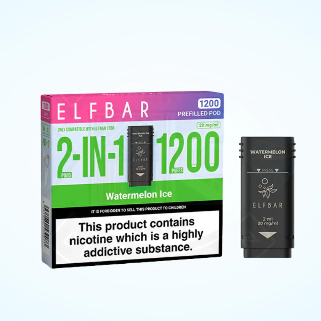 Elf Bar 1200 Prefilled Vape Pods | Only £4.99 | Any 3 for £12
