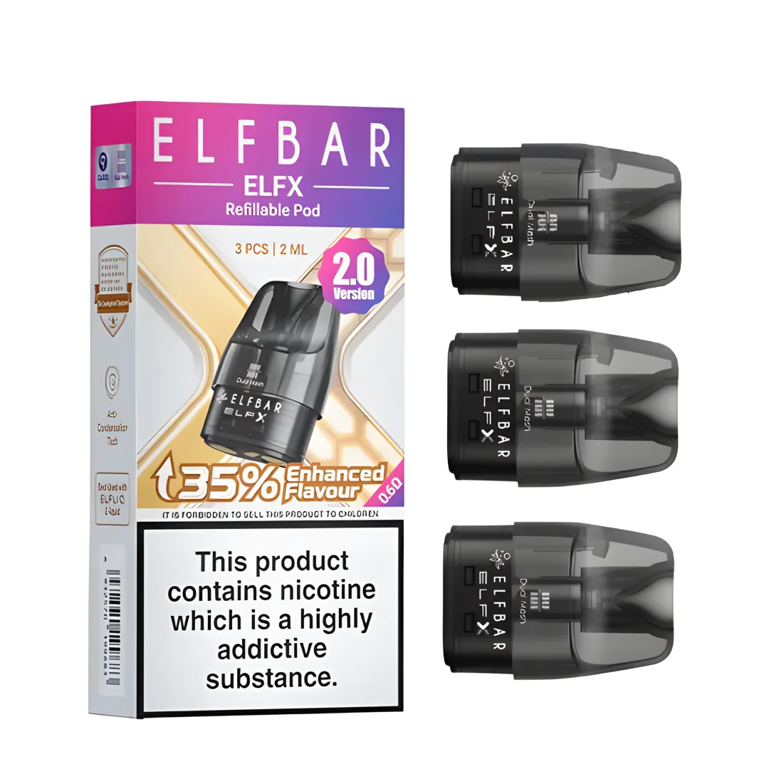 al fakher vape 50k ELF BAR ELFA PODS Replaceable Pre-Filled | All Flavours | 2ML | 2 Pack |  20MG main image 1