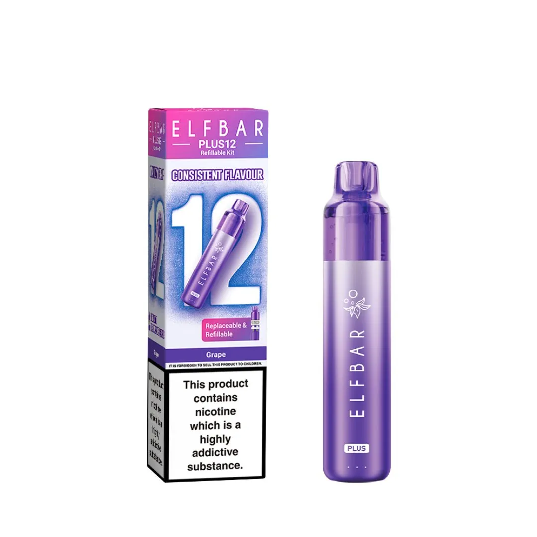 Elfbar Plus 12K Puffs Prefilled Pod Kit | Only £8.99 | Any 3 for £23