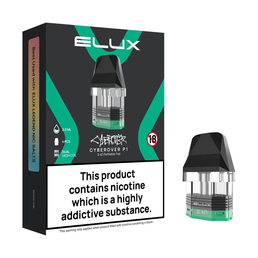 Elux Cyberover P1 Replacement Pods (4PACK)