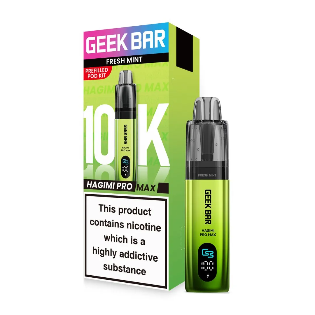 Geek Bar Hagimi Pro Max 10K Puffs Pod Kit | Only £8.99 | Any 3 for £24