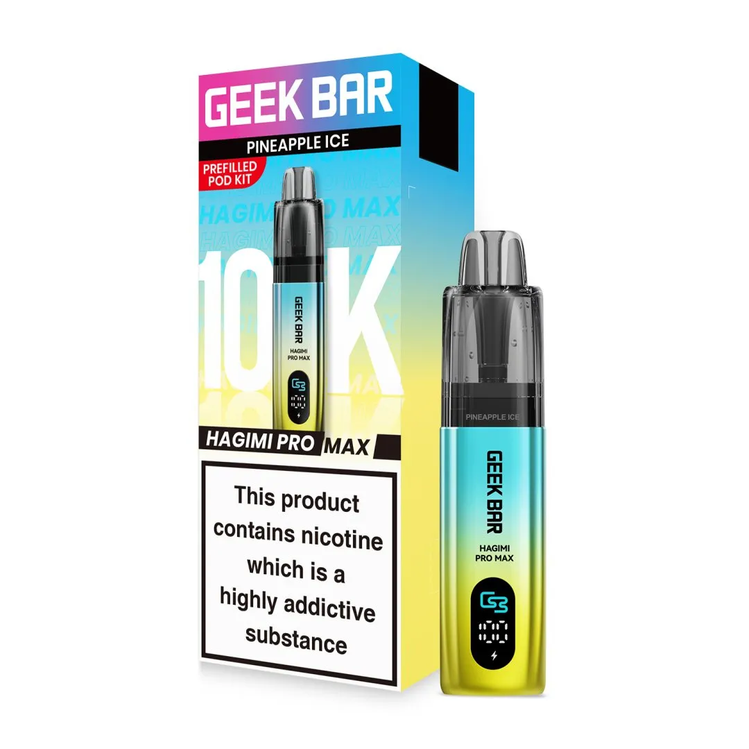 Geek Bar Hagimi Pro Max 10K Puffs Pod Kit | Only £8.99 | Any 3 for £24