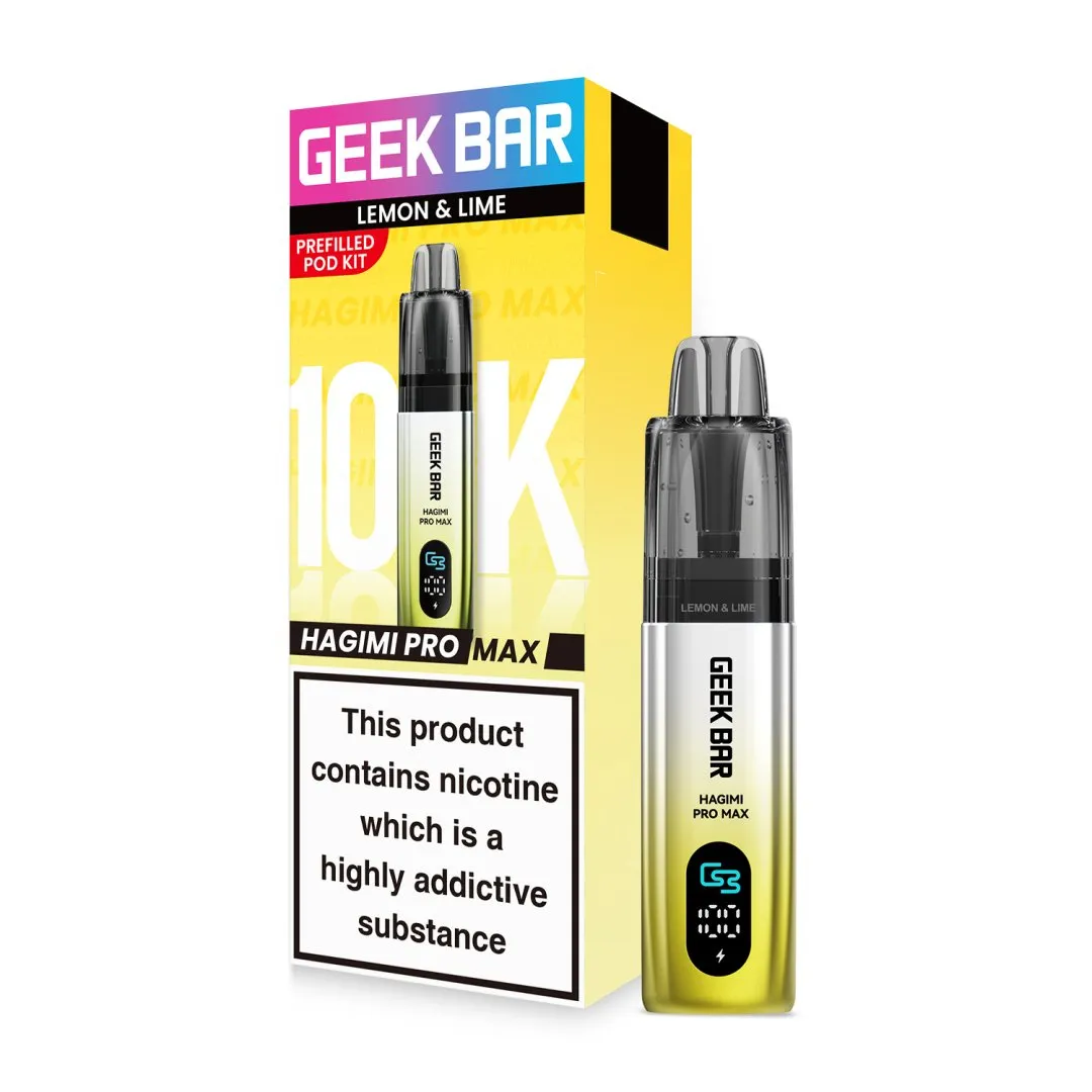 Geek Bar Hagimi Pro Max 10K Puffs Pod Kit | Only £8.99 | Any 3 for £24