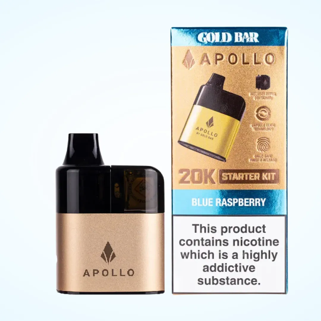 Gold Bar Apollo 20000 Puffs Pod Vape Kit | Only £9.99 | Any 3 for £25
