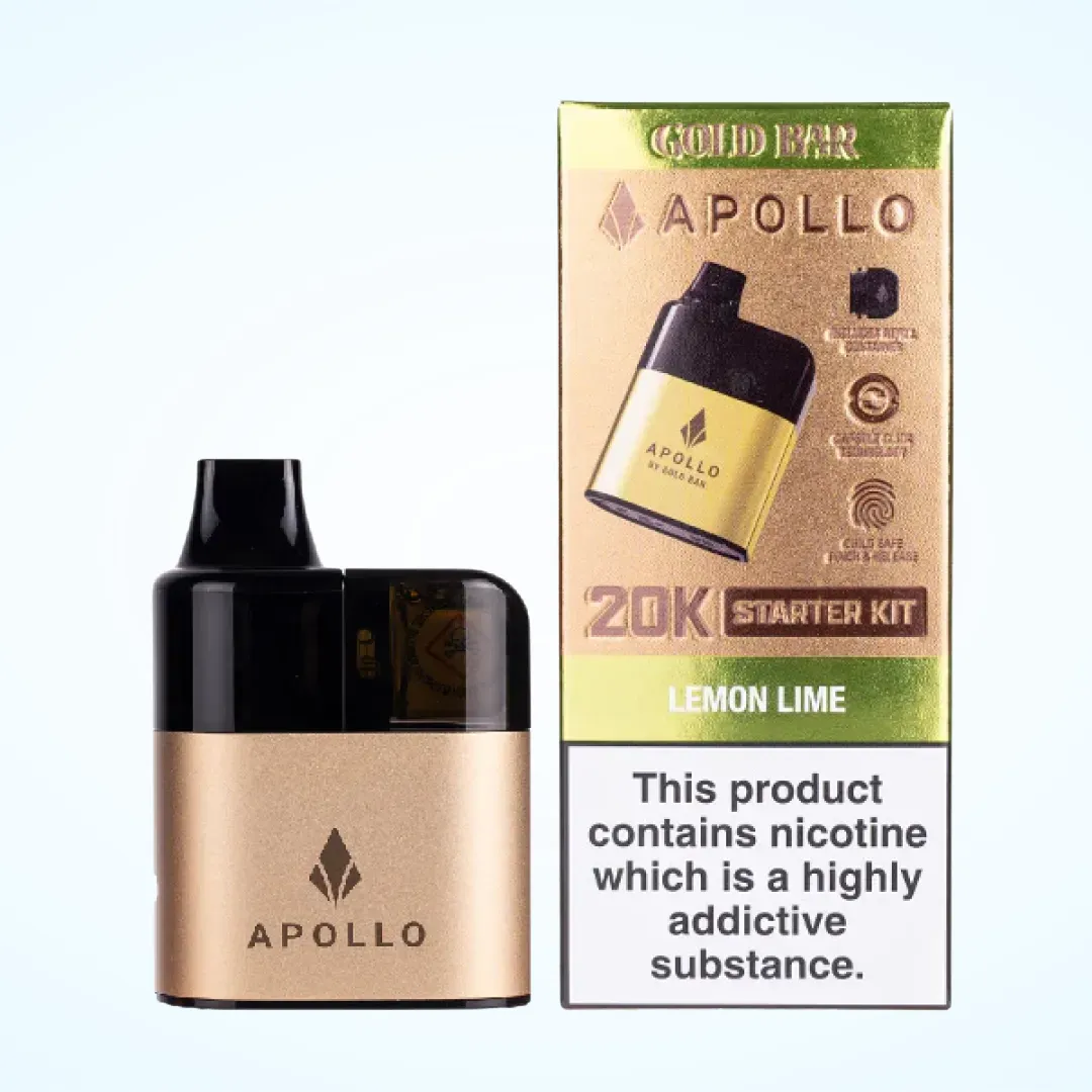 Gold Bar Apollo 20000 Puffs Pod Vape Kit | Only £9.99 | Any 3 for £25