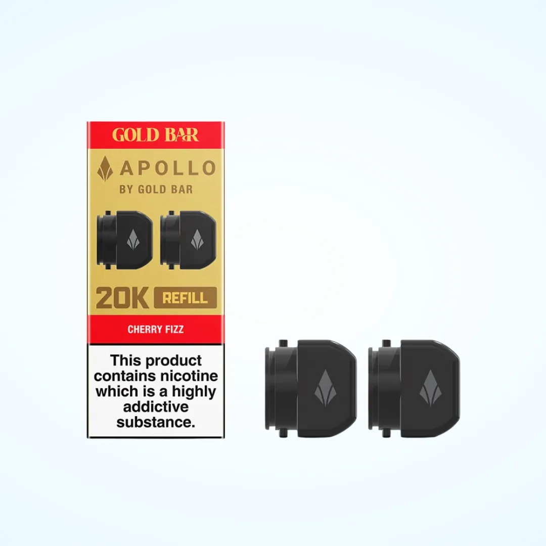 Gold Bar Apollo 20K Prefilled Refill Pods | Only £4.99 | Buy 3 for £14