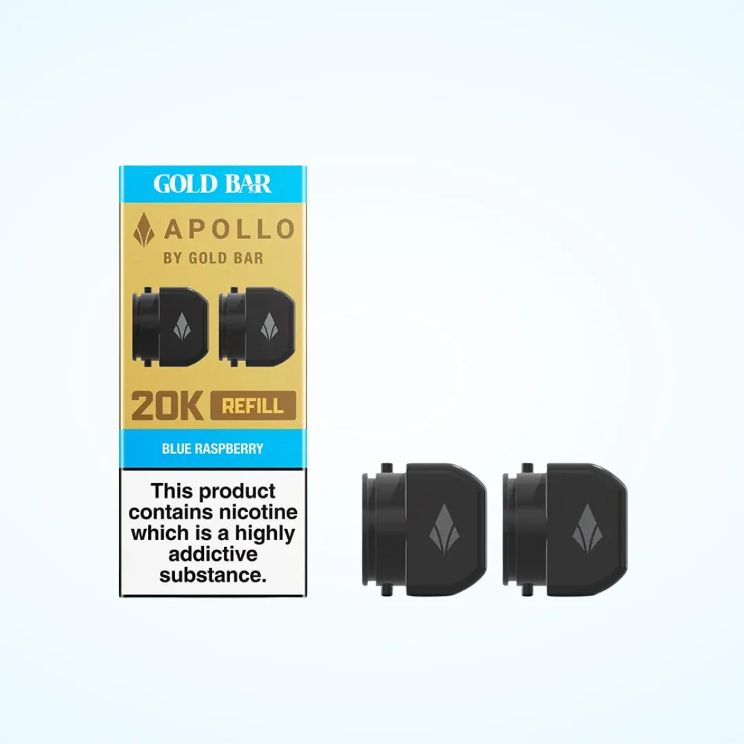 Gold Bar Apollo 20K Prefilled Refill Pods | Only £4.99 | Buy 3 for £14