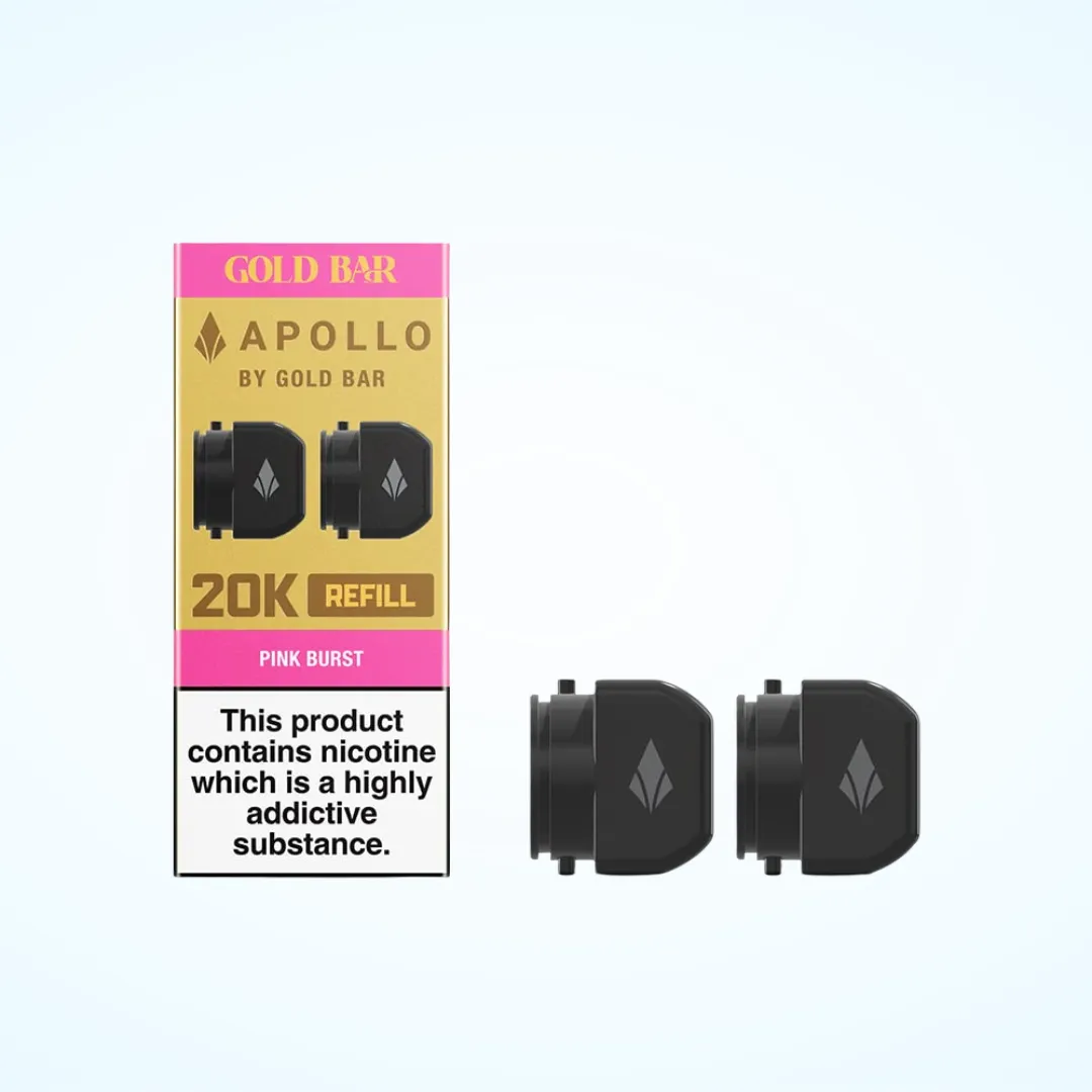 Gold Bar Apollo 20K Prefilled Refill Pods | Only £4.99 | Buy 3 for £14