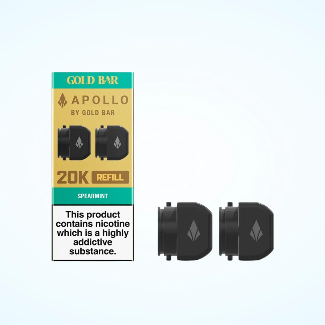 Gold Bar Apollo 20K Prefilled Refill Pods | Only £4.99 | Buy 3 for £14