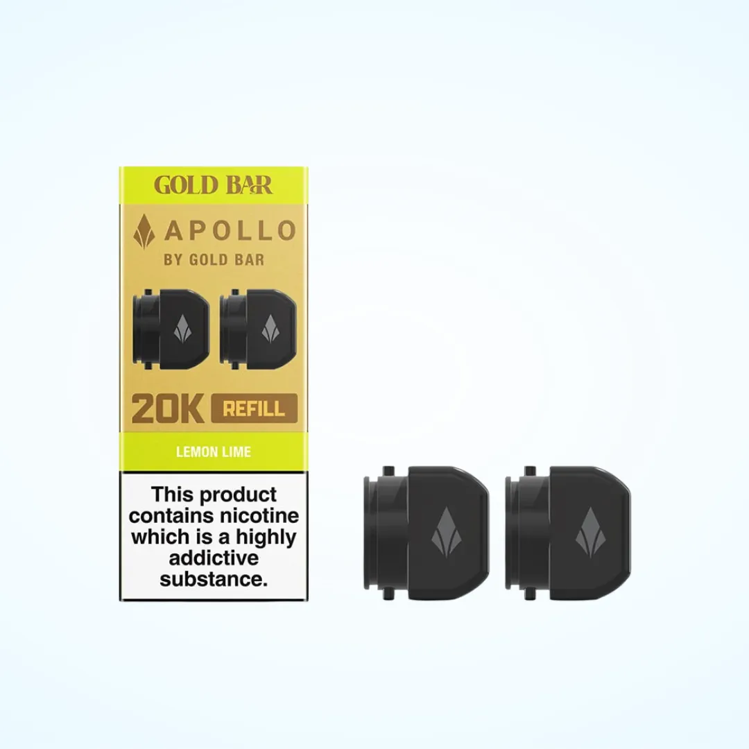 Gold Bar Apollo 20K Prefilled Refill Pods | Only £4.99 | Buy 3 for £14