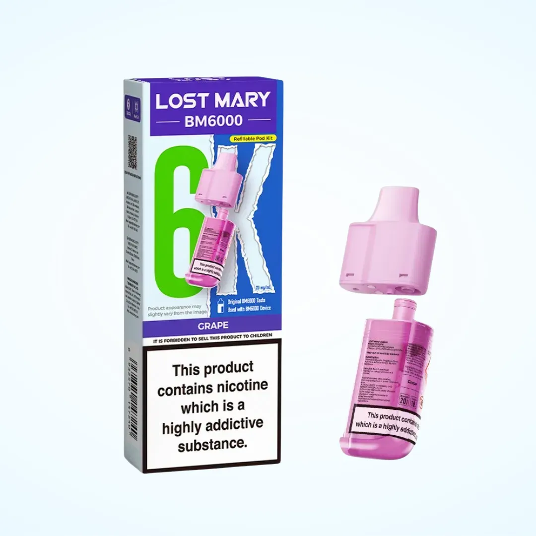 Grape Lost Mary BM6000 Refill Pack Pod