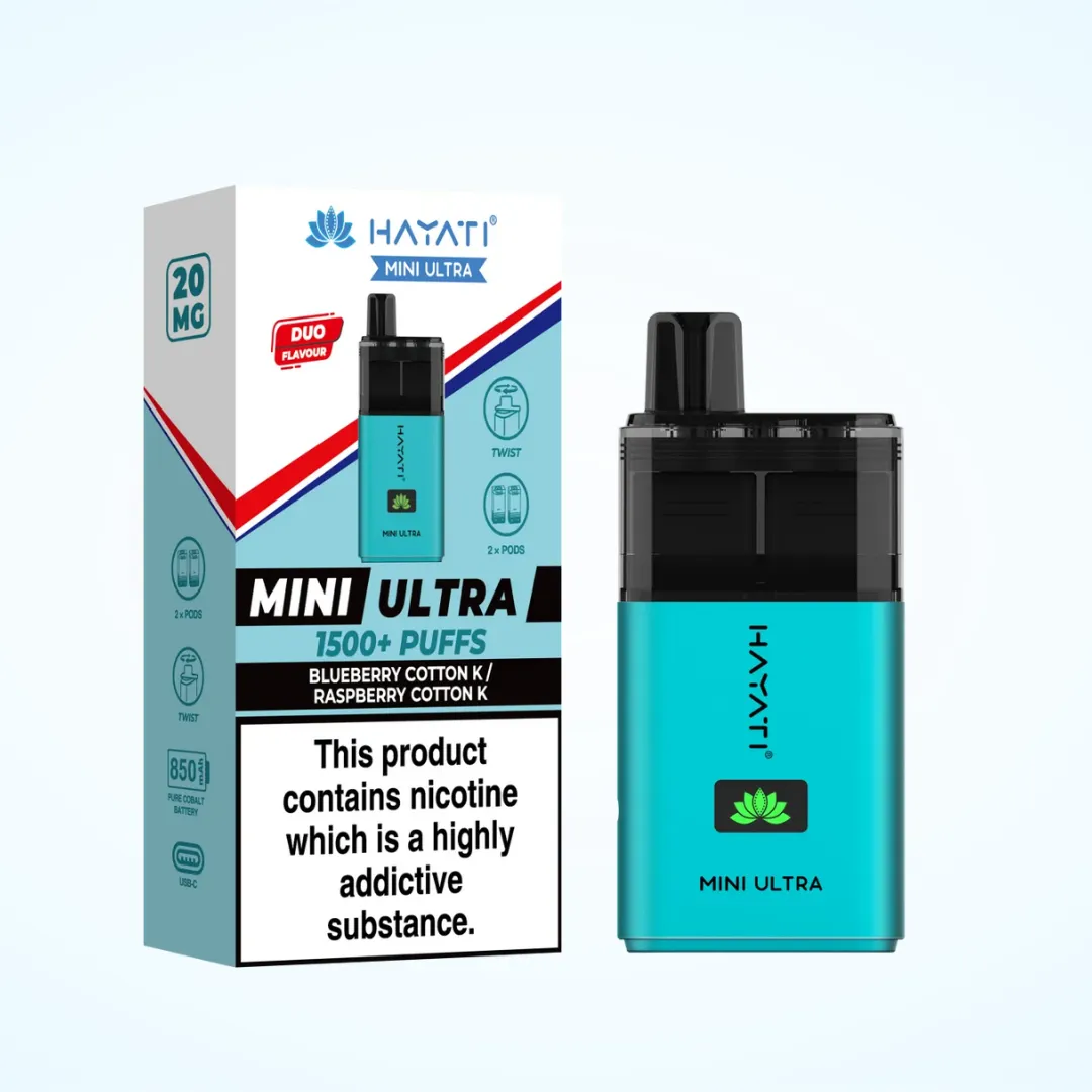 Hayati Mini Ultra 1500 Puffs Vape Kit | Only £4.99 | Any 3 for £12