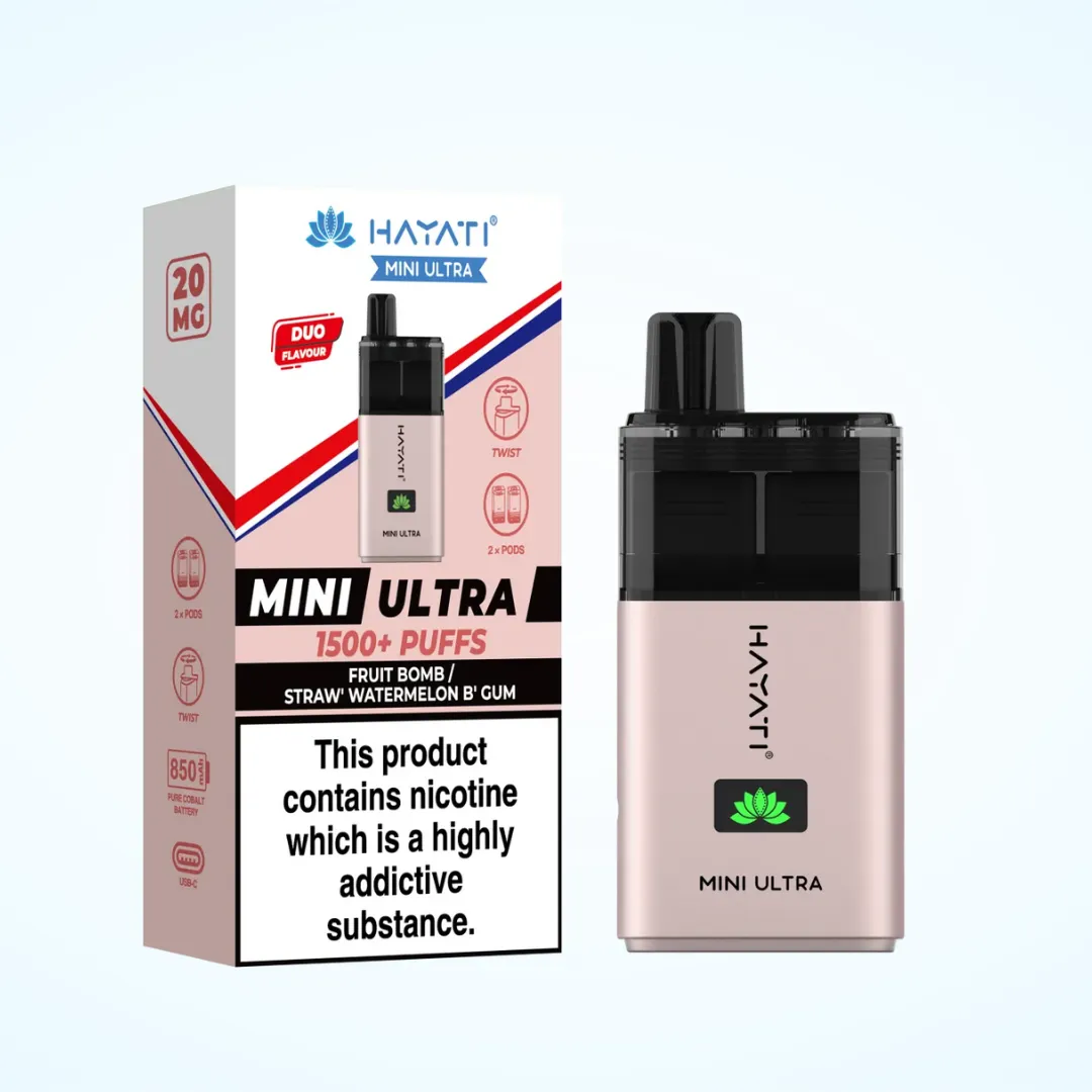 Hayati Mini Ultra 1500 Puffs Vape Kit | Only £4.99 | Any 3 for £12