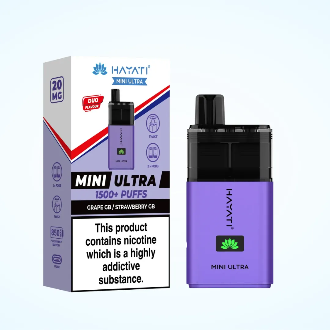 Hayati Mini Ultra 1500 Puffs Vape Kit | Only £4.99 | Any 3 for £12