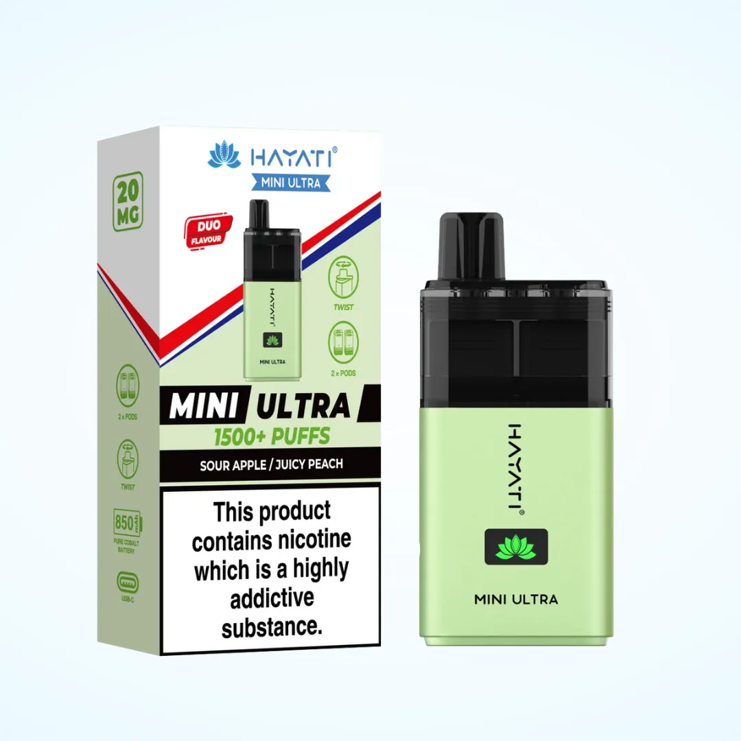 Hayati Mini Ultra 1500 Puffs Vape Kit | Only £4.99 | Any 3 for £12