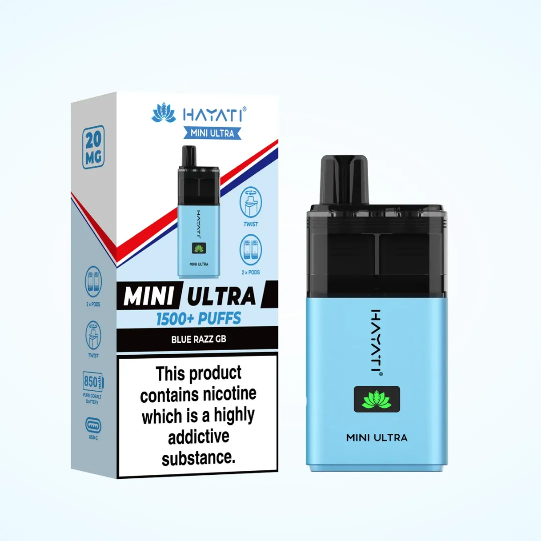 Hayati Mini Ultra 1500 Puffs Vape Kit | Only £4.99 | Any 3 for £12