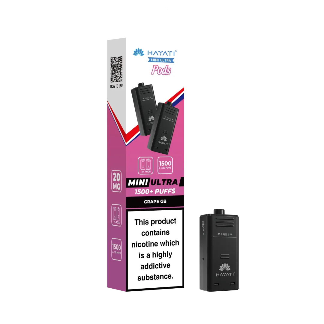 Hayati Mini Ultra 1500 Prefilled Refill Pods | Only £3.99 | Any 3 for £9
