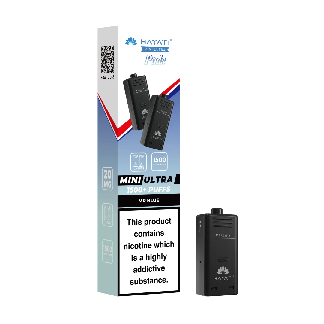 Hayati Mini Ultra 1500 Prefilled Refill Pods | Only £3.99 | Any 3 for £9