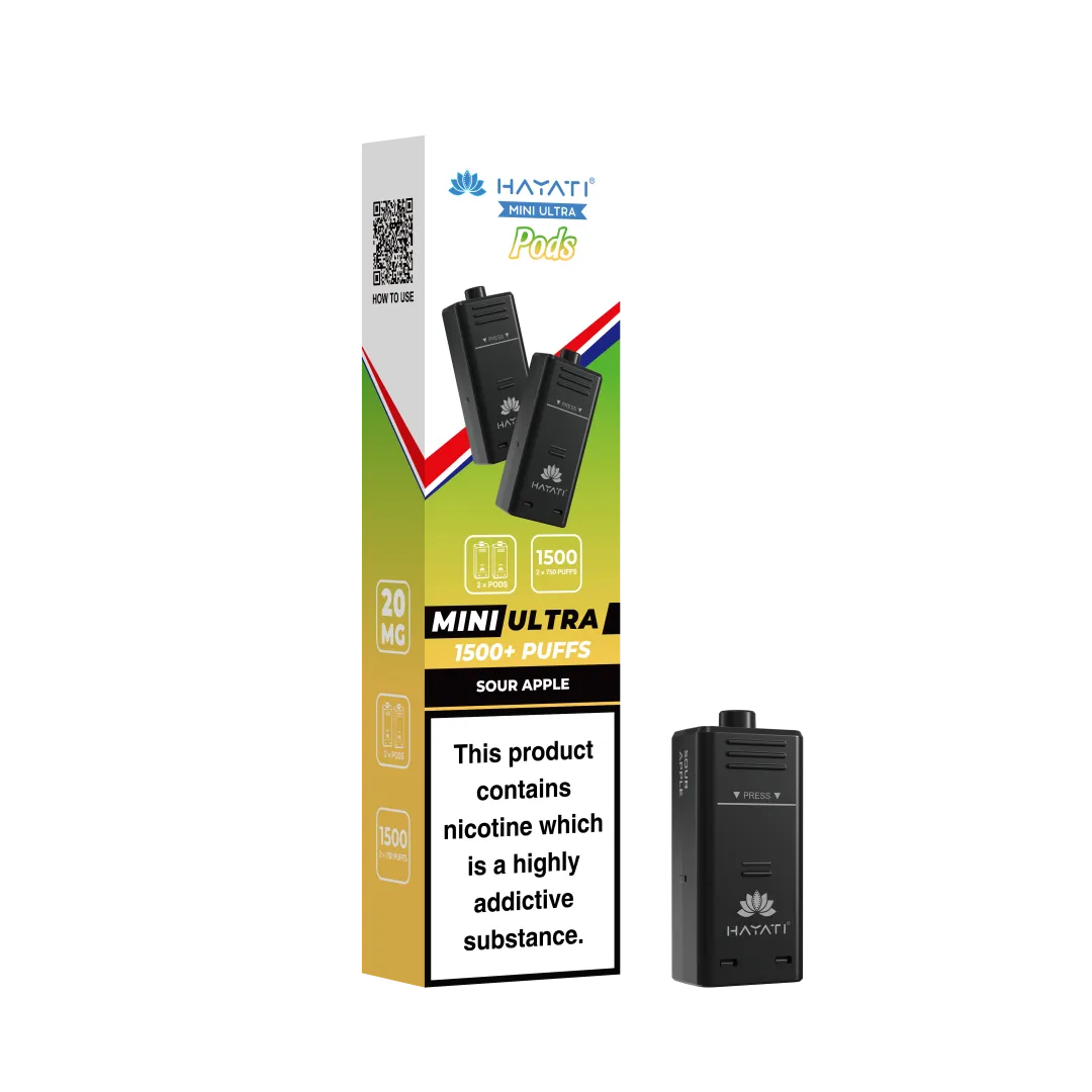 Hayati Mini Ultra 1500 Prefilled Refill Pods | Only £3.99 | Any 3 for £9