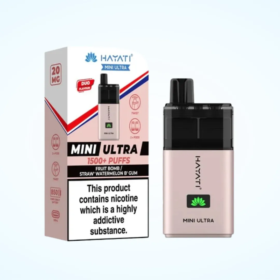 Hayati Mini Ultra 1500 Prefilled Refill Pods | Only £2.99 | Any 3 for £8