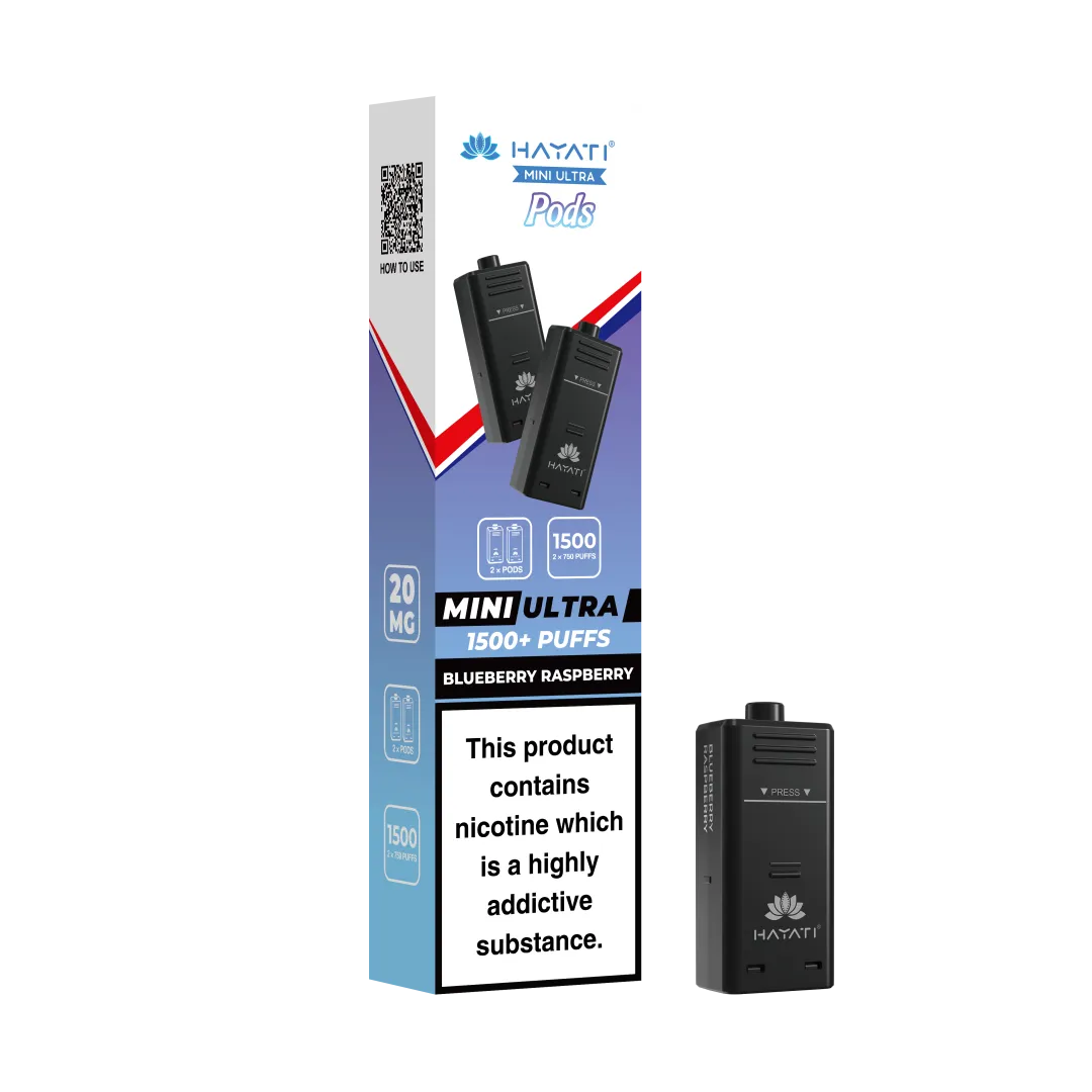 Hayati Mini Ultra 1500 Prefilled Refill Pods | Only £3.99 | Any 3 for £9