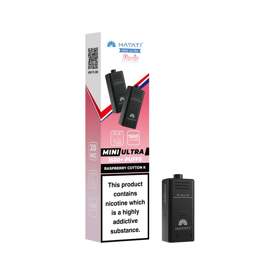 Hayati Mini Ultra 1500 Prefilled Refill Pods | Only £3.99 | Any 3 for £9