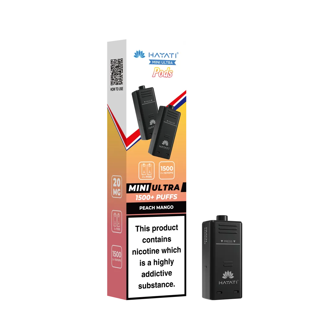 Hayati Mini Ultra 1500 Prefilled Refill Pods | Only £3.99 | Any 3 for £9