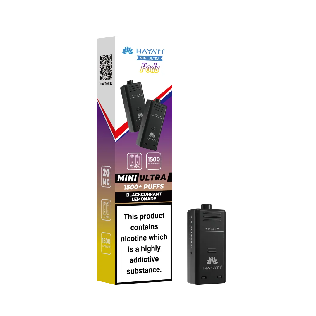Hayati Mini Ultra 1500 Prefilled Refill Pods | Only £3.99 | Any 3 for £9