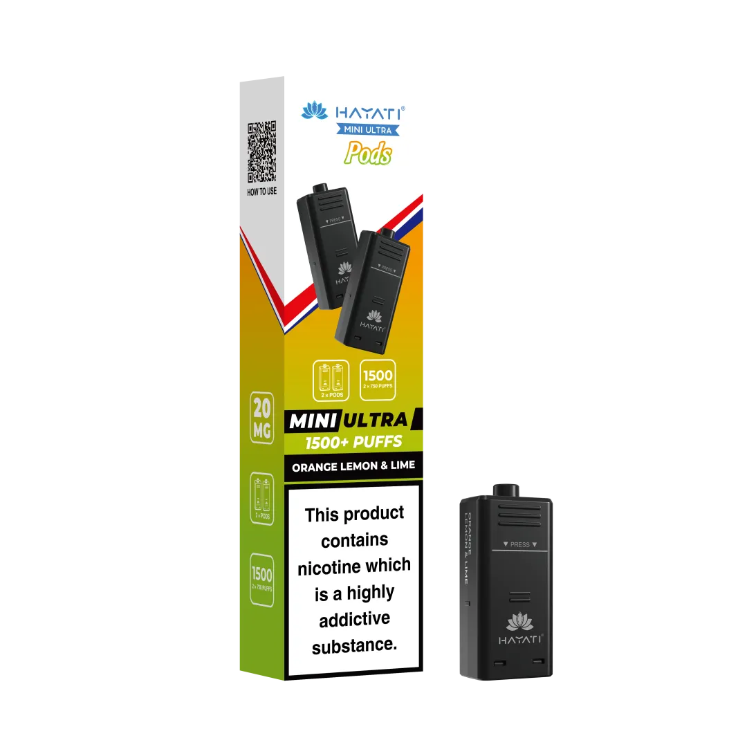 Hayati Mini Ultra 1500 Prefilled Refill Pods | Only £3.99 | Any 3 for £9
