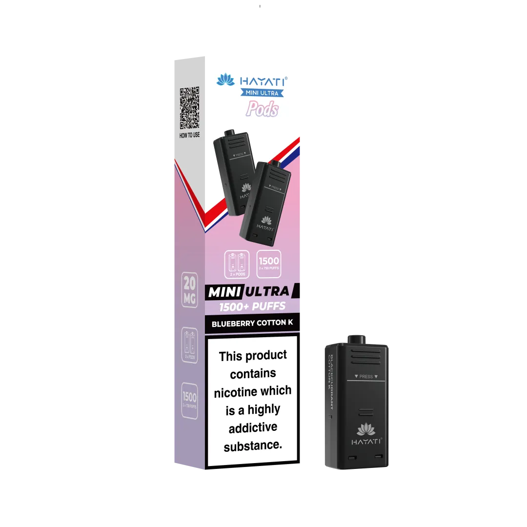 Hayati Mini Ultra 1500 Prefilled Refill Pods | Only £3.99 | Any 3 for £9