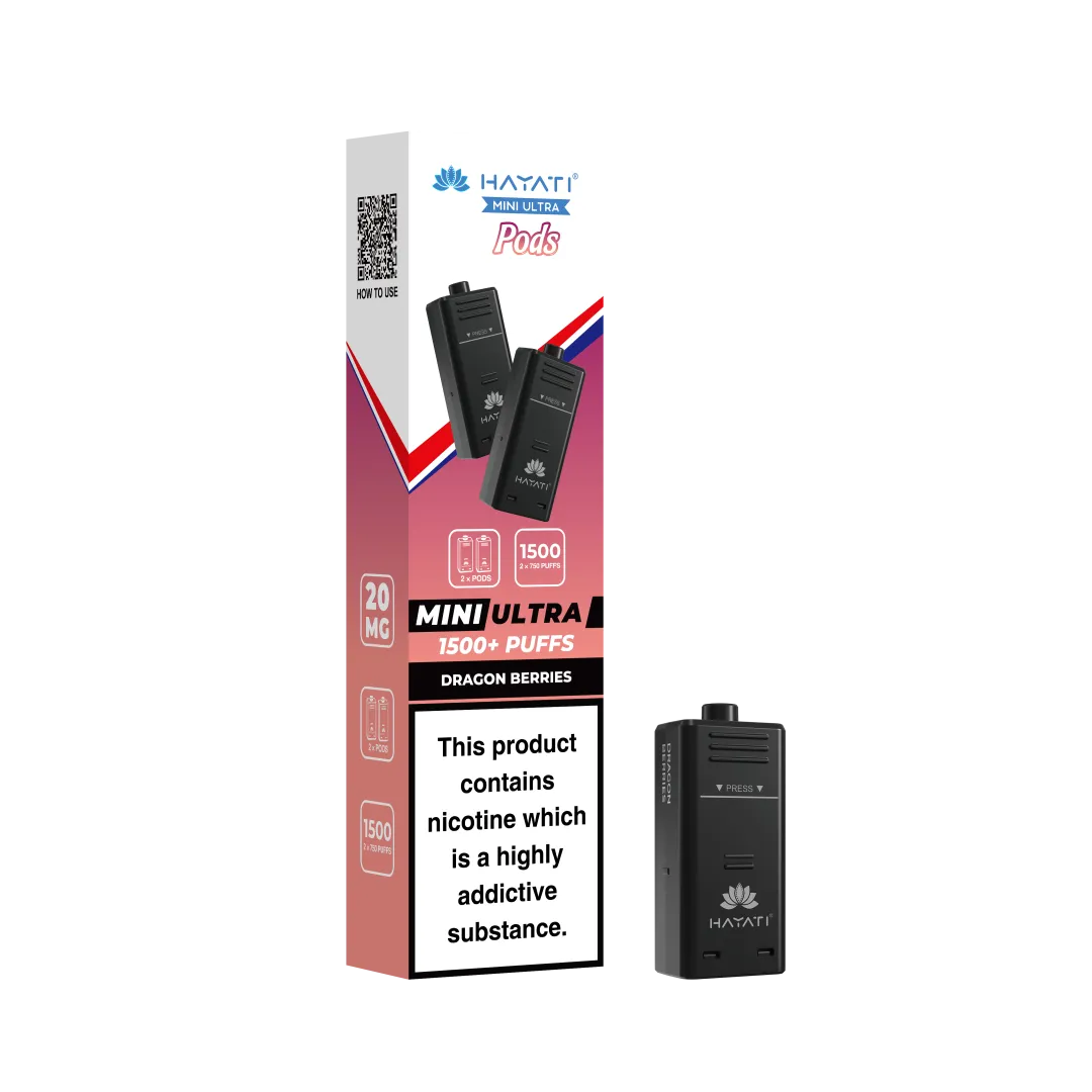 Hayati Mini Ultra 1500 Prefilled Refill Pods | Only £3.99 | Any 3 for £9