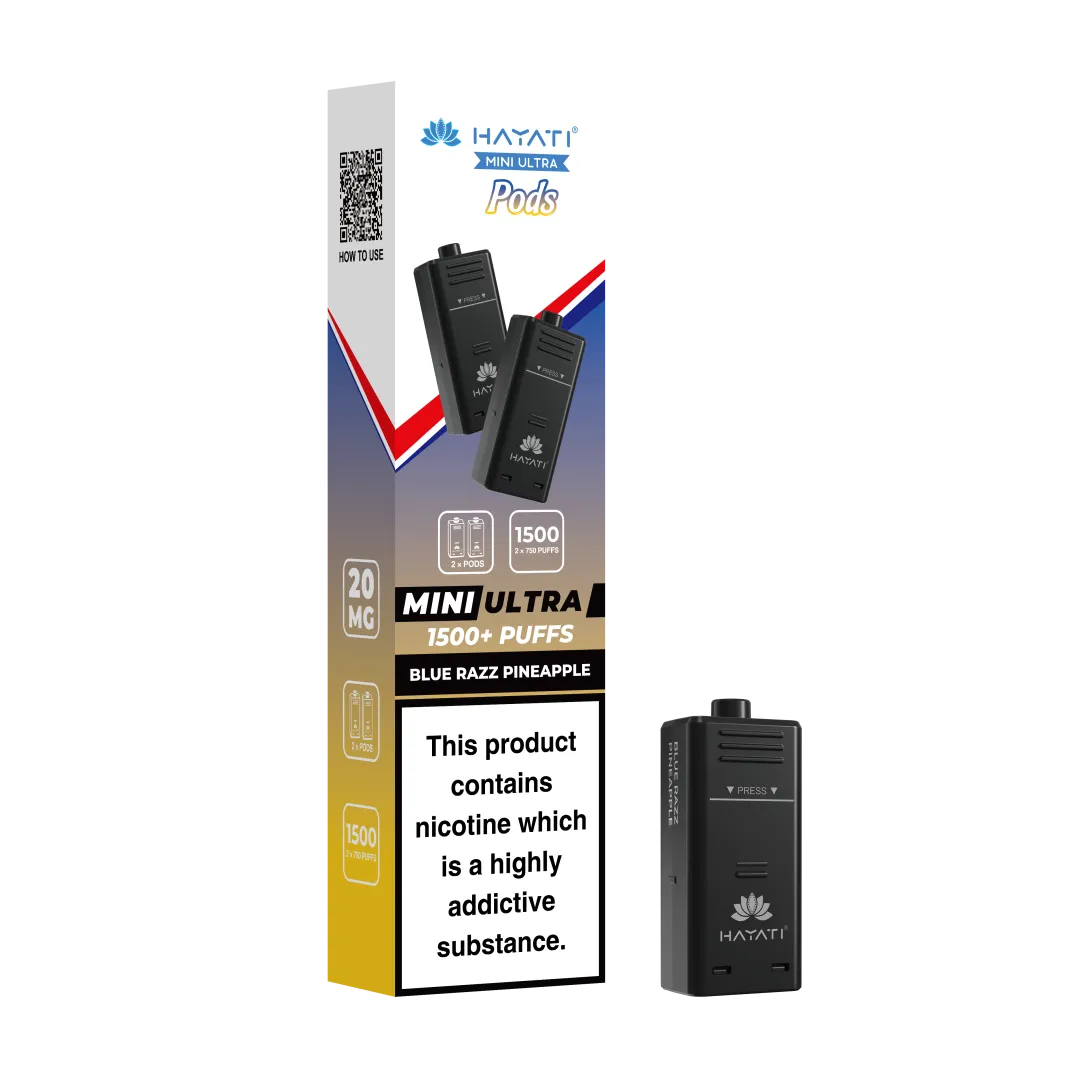 Hayati Mini Ultra 1500 Prefilled Refill Pods | Only £3.99 | Any 3 for £9