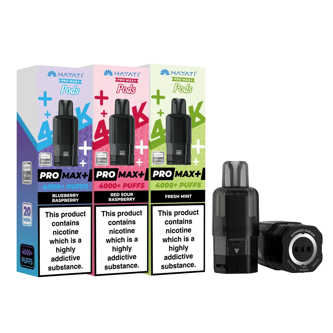Hayati Pro Max Plus 4000 Pods | Only £5.99 | Any 3 for £15