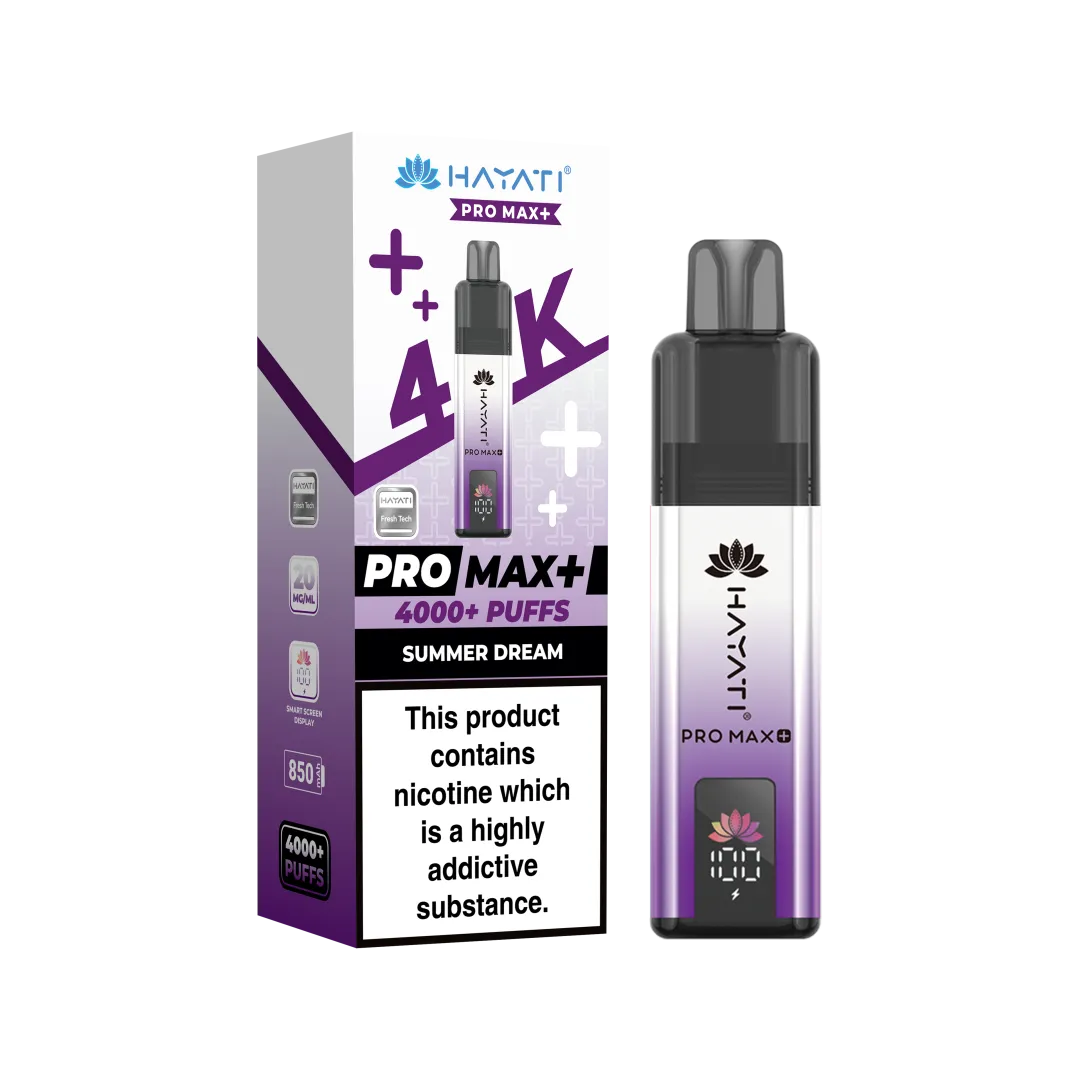 Hayati Pro Max Plus 4K Puffs Prefilled Pod Kit | Only £8.99 | Any 3 for £24