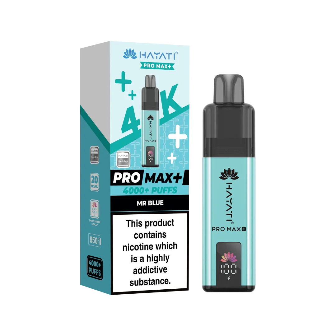 Hayati Pro Max Plus 4K Puffs Prefilled Pod Kit | Only £8.99 | Any 3 for £24