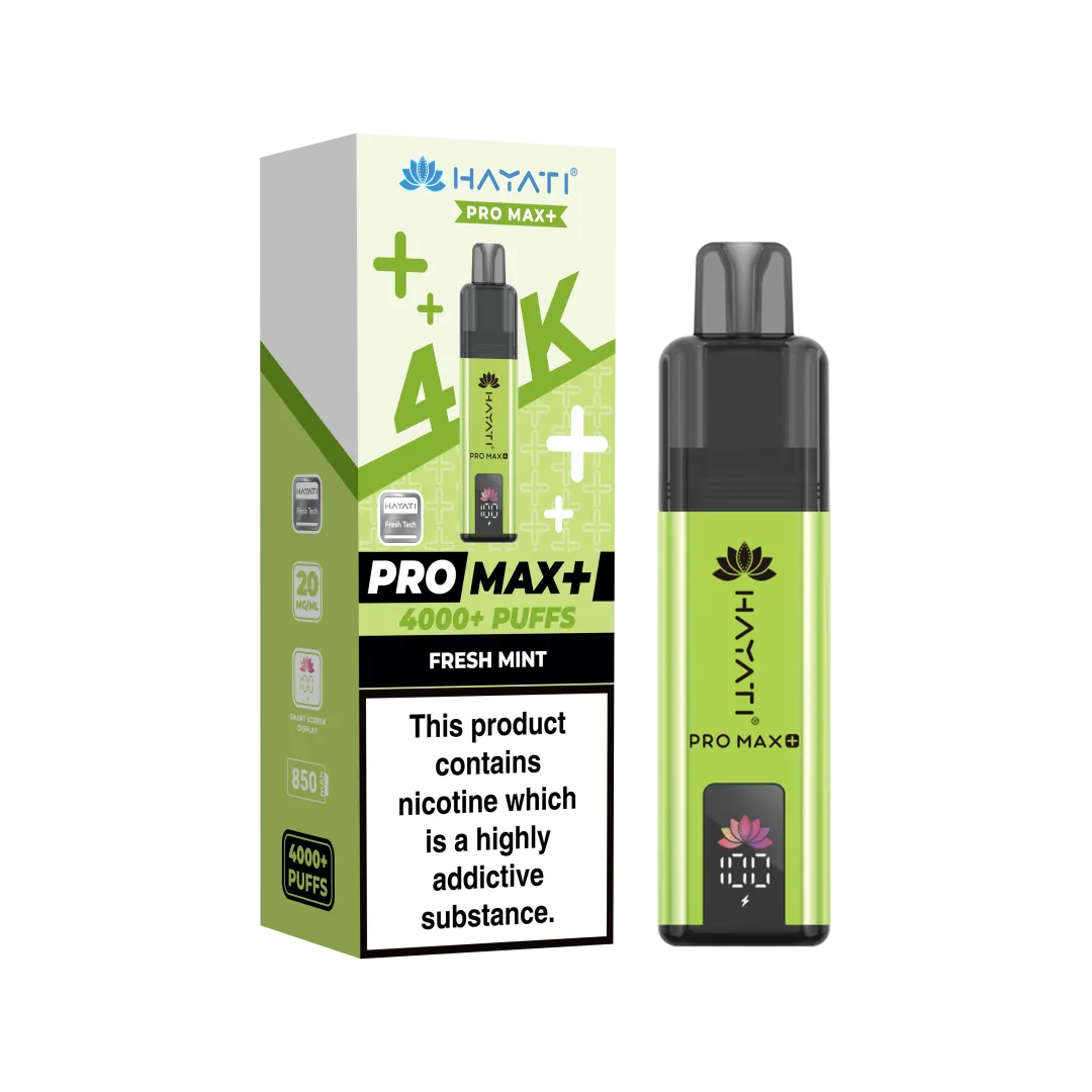 Hayati Pro Max Plus 4K Puffs Prefilled Pod Kit | Only £8.99 | Any 3 for £24