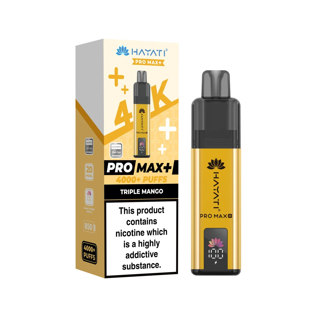 Hayati Pro Max Plus 4K Puffs Prefilled Pod Kit | Only £8.99 | Any 3 for £24