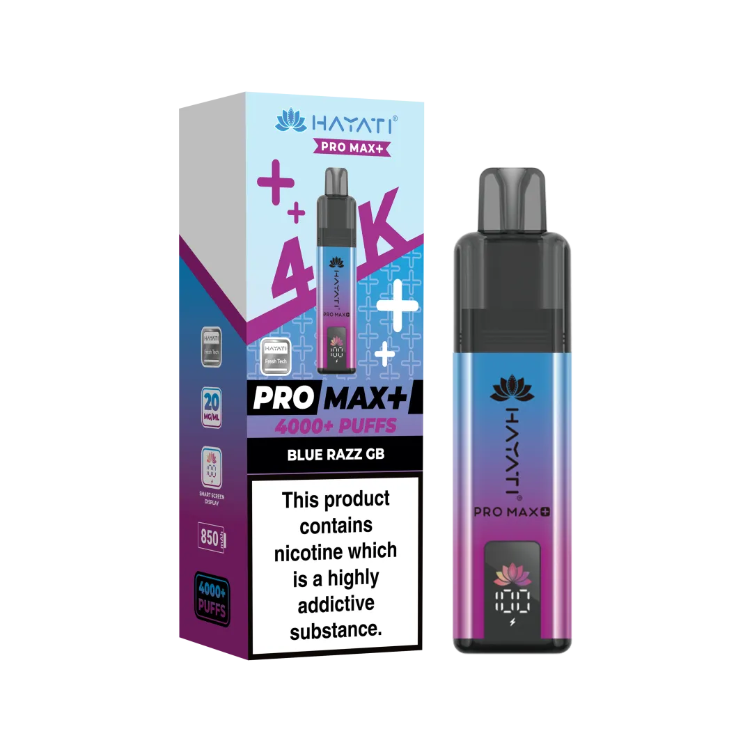 Hayati Pro Max Plus 4K Puffs Prefilled Pod Kit | Only £8.99 | Any 3 for £24