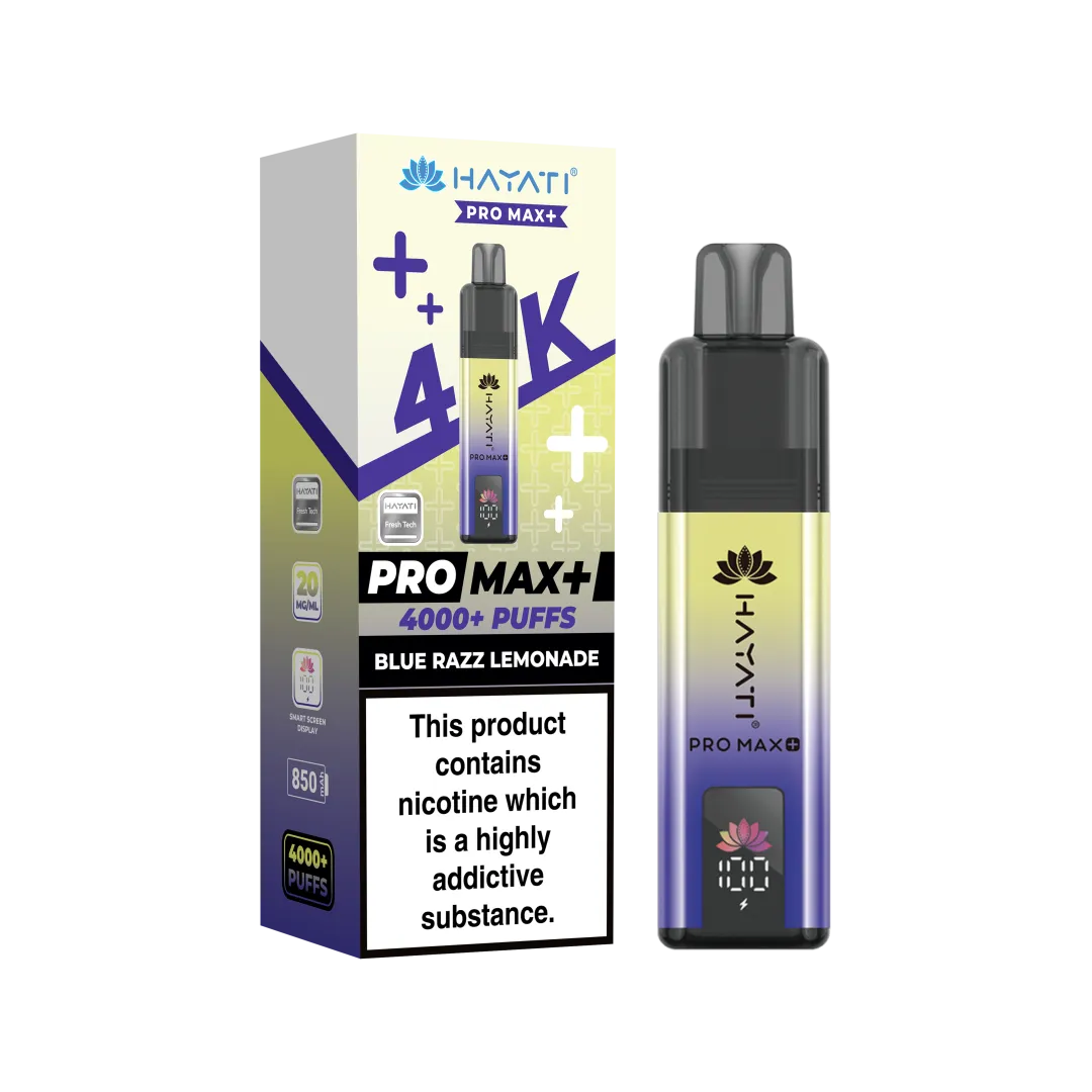 Hayati Pro Max Plus 4K Puffs Prefilled Pod Kit | Only £8.99 | Any 3 for £24
